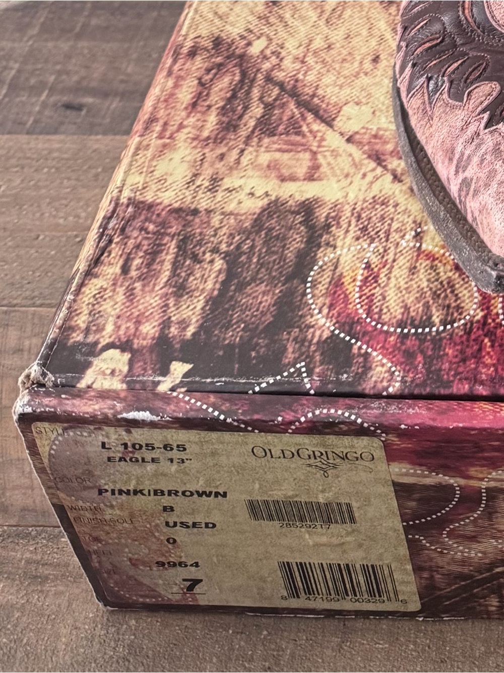 Old Gringo Pink and Brown Western Boots - Picture 7 of 7